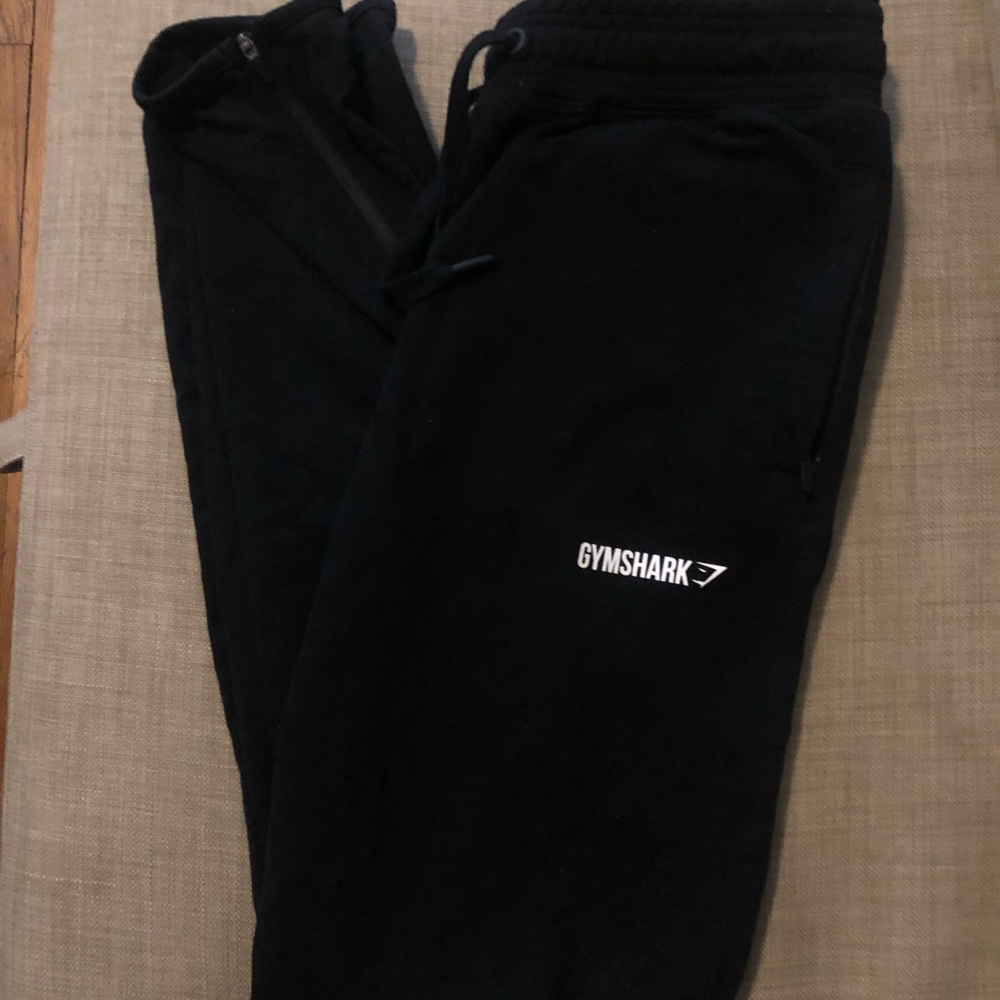 Gymshark Black Fitted Joggers Size Medium